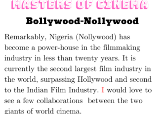Bollywood, Nollywood